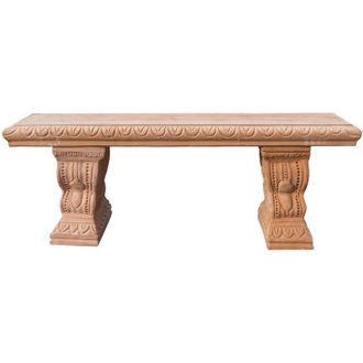 Biscottini International Biscottini - Panchina in Terracotta 100% Made in Italy interamente Lavorata a Mano