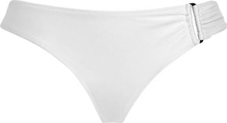 Vilebrequin Badmode, Dames, Wit, M, Mid Rise Shiny Stretch Bikini Broekje Effen