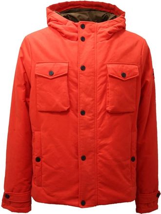 OOF Wear Oranje Gewatteerde Jas - Heren - Winterjassen - Oranje - S - Katoen - Jassen