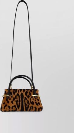 Givenchy shoulder bag animal print gold tone hardware