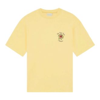 Dr&ocirc;le de Monsieur T-Shirts, male, Yellow, Size: XL Round Neck Short Sleeve T-Shirt
