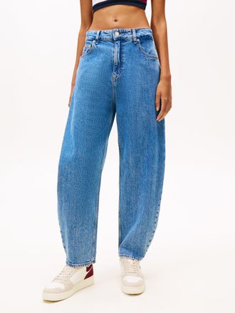 Tommy Jeans Loose-fit-Jeans TOMMY JEANS JEANIE BALLOON, Damen, Gr. 30, L&auml;nge 30, denim light, Denim/Jeans, Obermaterial: 99% Baumwolle, 1% Elasthan, unifarben, be