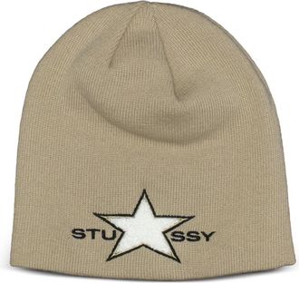 St&uuml;ssy Berretto con motivo stelle - Toni neutri