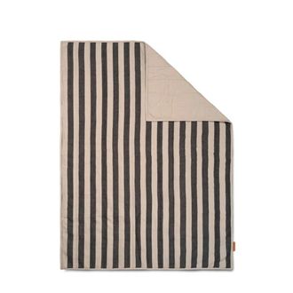 Ferm Living Grand Decke, 120 x 170 cm, sand / schwarz