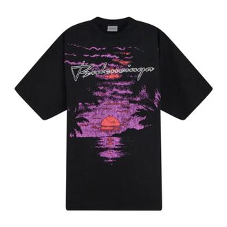 Balenciaga Dream Medium Fit T-shirt - female - Balenciaga - T-Shirts - Black - XS - Tops
