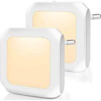 OEM Luz Nocturna Led Con Enchufe, Regulable, Luz Blanca C&aacute;lida, Con Sensor Crepuscular, Ideal Para Escaleras, Dormitorios Y Cocinas. - Crezuo