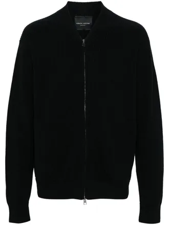 Roberto Collina Cardigan a coste - Nero