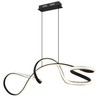 Netlighting Swirl Pendant Ceiling Light Matt Black LED 4000K
