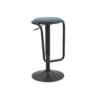 Charme 1921 Taburete De Bar Ajustable Mauro Ferretti Negro Azul 61 83 Cm