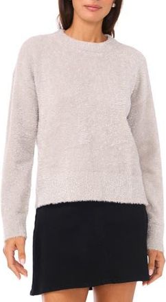Vince Camuto Metallic Eyelash Sweater in Cool Grey Silver at Nordstrom Rack, Size Xx-Large