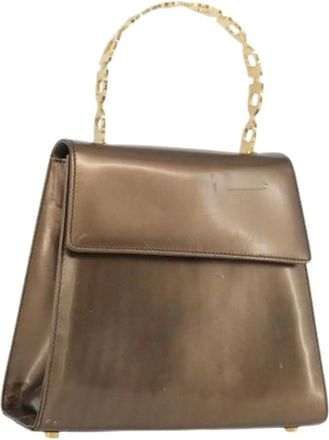 Ferragamo Pre-owned Handbags, female, Brown, Size: ONE SIZE Pre-owned Hand Bag