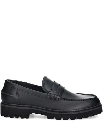 HUGO BOSS penny-strap loafers - Black