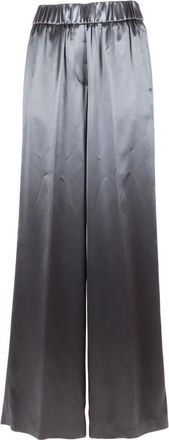 PESERICO Peserico, Wide Trousers, female, Green, Size: S Wide Trousers