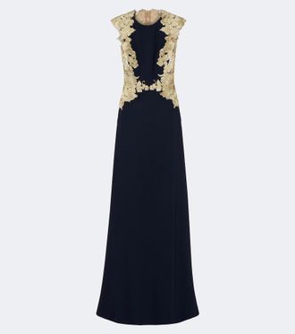Costarellos Embroidered gown