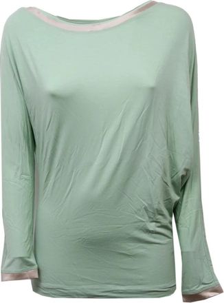 Fabiana Filippi Green Wo Knit Top - Dames - Blouses - Groen - M - Overhemden