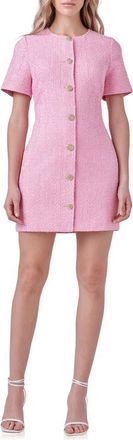endless rose Tweed Sheath Dress in Pink at Nordstrom, Size Large