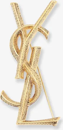 Saint Laurent Spilla Serpente in ottone - SAINT LAURENT - gender_Woman