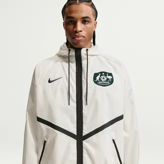 Nike Australia Nike Mens Dri-FIT Soccer Anthem Jacket in White | IH1588-133