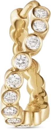 Sophie Bille Brahe Orecchino Petit Courant in oro giallo riciclato 18kt con diamanti