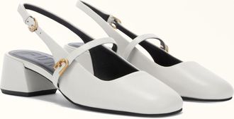 Furla Chic Mary Jane Marshmallow Bianco Pelle Nappata Donna