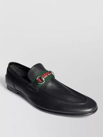 Gucci como leather loafers metal horsebit detail