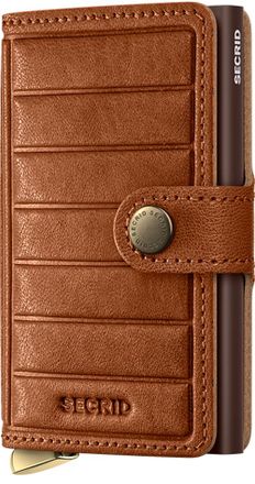 Secrid Premium Miniwallet+ Emboss Lines in Cognac at Nordstrom