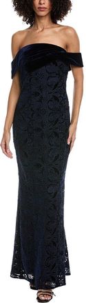 Badgley Mischka Lace Column Gown