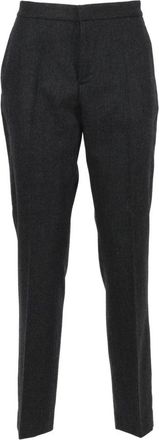 Fabiana Filippi Chinos, female, Gray, Size: M Montefalco Trousers in Flannel
