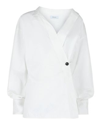 Ferragamo Asymmetric Cotton Dress Shirt