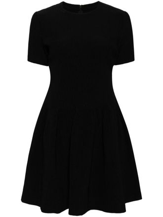 CFCL hypha short-sleeved dress - Black