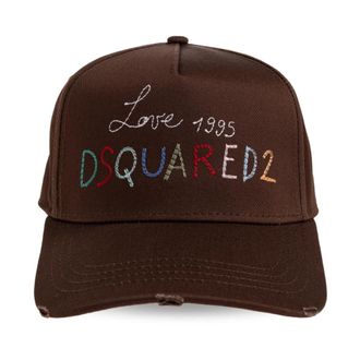 Dsquared2 Baseball Cap - Heren - Petten - Bruin - ONE Size - Accessoires