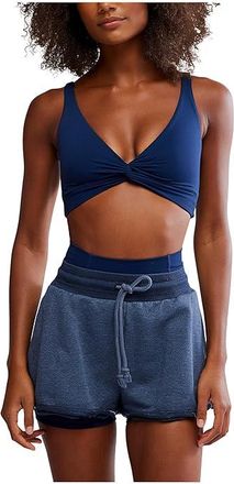 Free People Movement Never Better Twist Crop Womens Workout Midnight Navy : MD (Womens 8-10), Cotton/Elastane