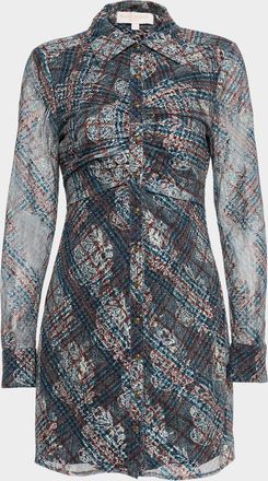 Ramy Brook Wyatt Plaid Mini Shirtdress