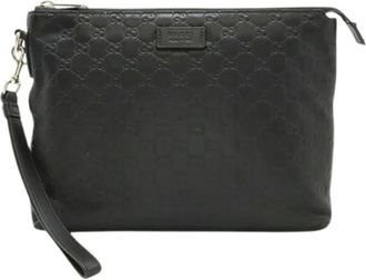 Gucci Pre-owned Clutches, unisex, Black, Size: ONE SIZE Pre-owned Vintage Clutch Bag