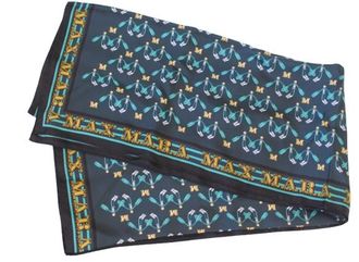 Max Mara Max Mara Green Printed Silk Scarf