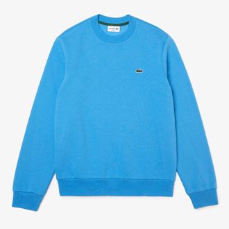 Lacoste Mens Crew Neck Sweatshirt Blue Cotton - Size X-Large