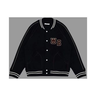 Wales Bonner Wales Bonner, Truien & Vesten, Heren, Blauw, L, Wol, Wales Bonner Jassen Blue