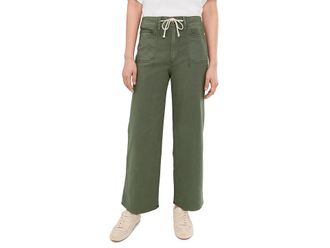Paige Ari with Waistband Tie and Stitch Through Pockets in Vintage Ivy Green Womens Jeans Vintage Ivy Green : 29 29, Cotton/Denim/Spandex