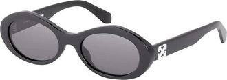 Off-white Sunglasses Oval Full Rim, Havana Frame And Dark Grey Lens Oeri13Gedison6007