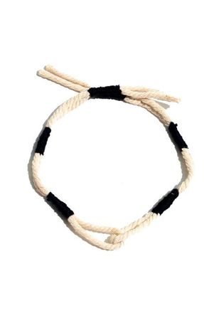 Fortela Handmade Braided Cord Bracelet in White at Nordstrom