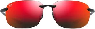 Maui Jim Sunglasses, unisex, Black, Size: 68 MM Hookipa XLarge