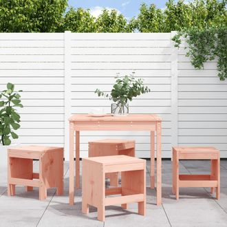 vidaXL Juego De Comedor Para Jard&iacute;n 5 Pzas Madera Maciza Douglas Vidaxl