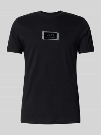 Antony Morato T-Shirt mit Label-Print in Black, Gr&ouml;&szlig;e M