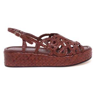 Pons Quintana Forli Platform Sandal - female - Pons Quintana - Wedges - Brown - 5 UK - Shoes
