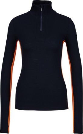 We Norwegians Tryvann Colblock Zipup Merinounterwäsche für Damen | schwarz