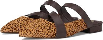 Mia MLE-Abie-P Womens Flat Shoes Cheetah/Dark Brown : 7.5 M, Leather