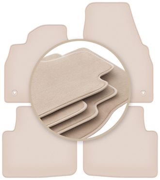 OEM Alfombrillas Premium Beige Para: Skoda Scala Hatchback 2019