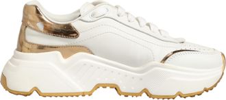 Dolce & Gabbana White Gold Daymaster Low Top Sneakers Womens Shoes (Pre-Owned)