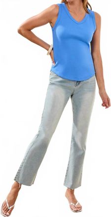 Tribal Wear Two Ways Reversible Tank Top In Sky Blue