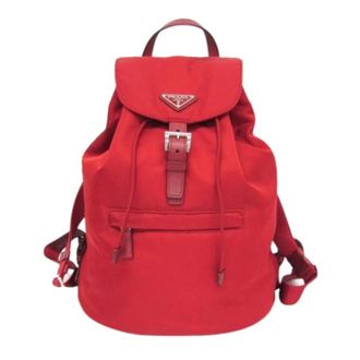 Prada Pre-owned Tessuto Backpack - unisex - Prada Vintage - Vintage Backpacks - Red - ONE SIZE - Pre-owned